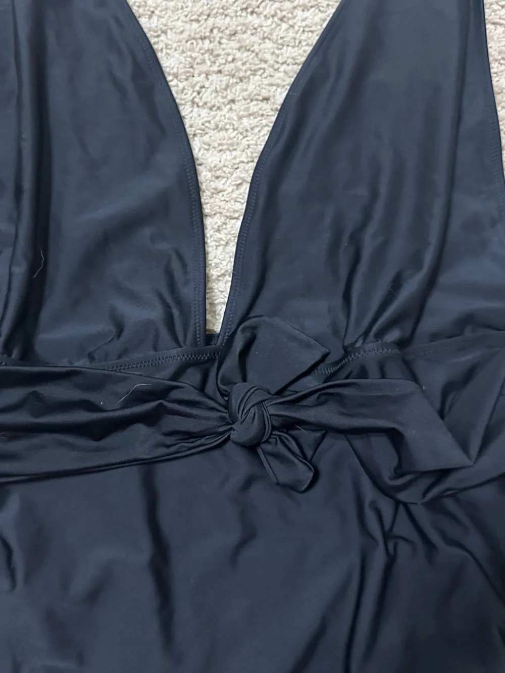 aerie plunge Black One-Piece Swimsuit - Picture 3 of 4